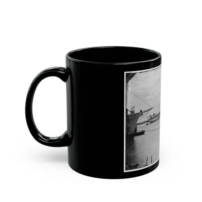 Norfolk, Va. Steamer U.S.S. Fort Donelson (Former Confederate Blockade Runner Robert E. Lee) (U.S. Civil War) Black Coffee Mug-Go Mug Yourself