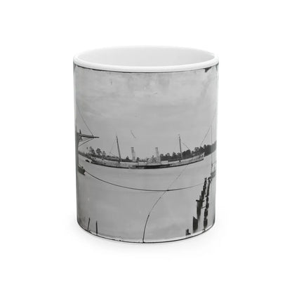 Norfolk, Va. Steamer U.S.S. Fort Donelson (Former Confederate Blockade Runner Robert E. Lee) (U.S. Civil War) White Coffee Mug-11oz-Go Mug Yourself