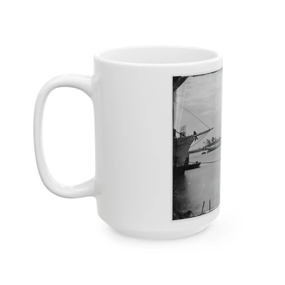 Norfolk, Va. Steamer U.S.S. Fort Donelson (Former Confederate Blockade Runner Robert E. Lee) (U.S. Civil War) White Coffee Mug-Go Mug Yourself