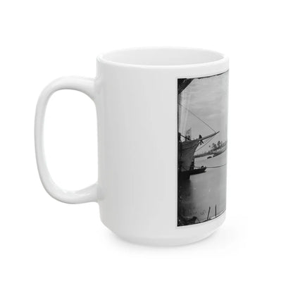 Norfolk, Va. Steamer U.S.S. Fort Donelson (Former Confederate Blockade Runner Robert E. Lee) (U.S. Civil War) White Coffee Mug-Go Mug Yourself