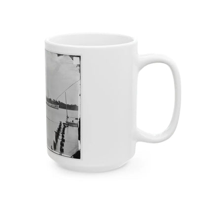 Norfolk, Va. Steamer U.S.S. Fort Donelson (Former Confederate Blockade Runner Robert E. Lee) (U.S. Civil War) White Coffee Mug-Go Mug Yourself
