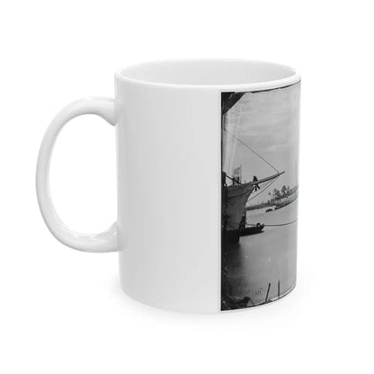 Norfolk, Va. Steamer U.S.S. Fort Donelson (Former Confederate Blockade Runner Robert E. Lee) (U.S. Civil War) White Coffee Mug-Go Mug Yourself