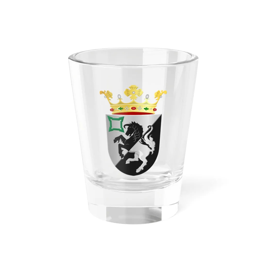 Norg wapen 1948 (Netherlands) (Coat of Arms) Shot Glass 1.5oz 1.5oz - Go Mug Yourself