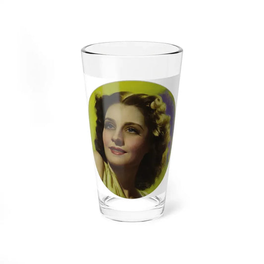 Norma Shearer, Magazine Cover Art, c. 1930 (Magazine Illustration) Pint Glass 16oz 16oz - Go Mug Yourself