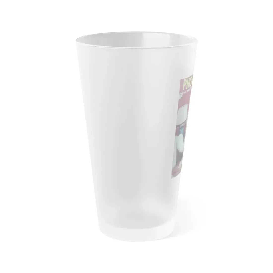 Norma Sykes #125 - Mag. Cover (Vintage Female Icon) Frosted Pint Glass 16oz - Go Mug Yourself