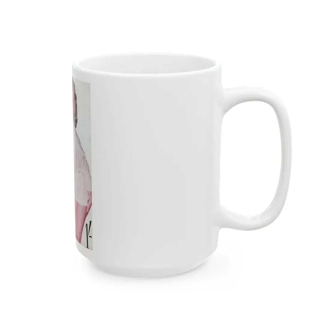 Norma Sykes #135 - 66 PHOTOGRAPHS OF Sabrina U.K. Pocket Mag. Front Cover as Page 1 & Back Cover (Vintage Female Icon) White Coffee Mug - Go Mug Yourself