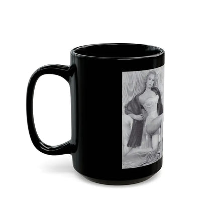 Norma Sykes #136 - 66 PHOTOGRAPHS OF Sabrina U.K. Pocket Mag. Front Cover Pages 2 & 3 (Vintage Female Icon) Black Coffee Mug - Go Mug Yourself