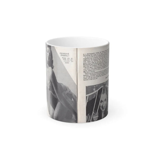 Norma Sykes #137 - 66 PHOTOGRAPHS OF Sabrina U.K. Pocket Mag. Pages 4 & 5 (Vintage Female Icons) Color Changing Mug 11oz-11oz-Go Mug Yourself
