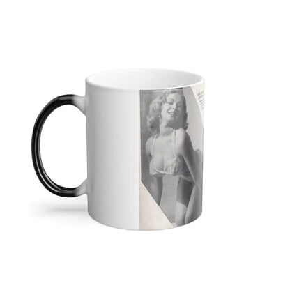Norma Sykes #137 - 66 PHOTOGRAPHS OF Sabrina U.K. Pocket Mag. Pages 4 & 5 (Vintage Female Icons) Color Changing Mug 11oz-Go Mug Yourself