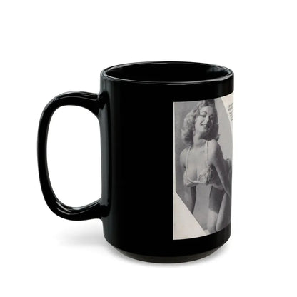 Norma Sykes #137 - 66 PHOTOGRAPHS OF Sabrina U.K. Pocket Mag. Pages 4 & 5 (Vintage Female Icon) Black Coffee Mug - Go Mug Yourself