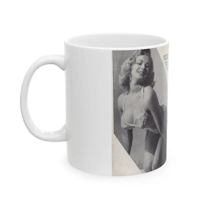 Norma Sykes #137 - 66 PHOTOGRAPHS OF Sabrina U.K. Pocket Mag. Pages 4 & 5 (Vintage Female Icon) White Coffee Mug - Go Mug Yourself