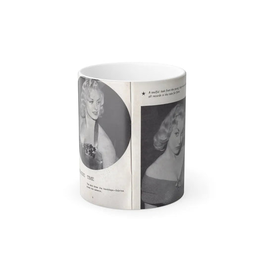 Norma Sykes #138 - 66 PHOTOGRAPHS OF Sabrina U.K. Pocket Mag. Pages 6 & 7 (Vintage Female Icons) Color Changing Mug 11oz-11oz-Go Mug Yourself