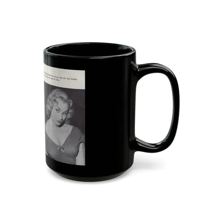 Norma Sykes #138 - 66 PHOTOGRAPHS OF Sabrina U.K. Pocket Mag. Pages 6 & 7 (Vintage Female Icon) Black Coffee Mug - Go Mug Yourself