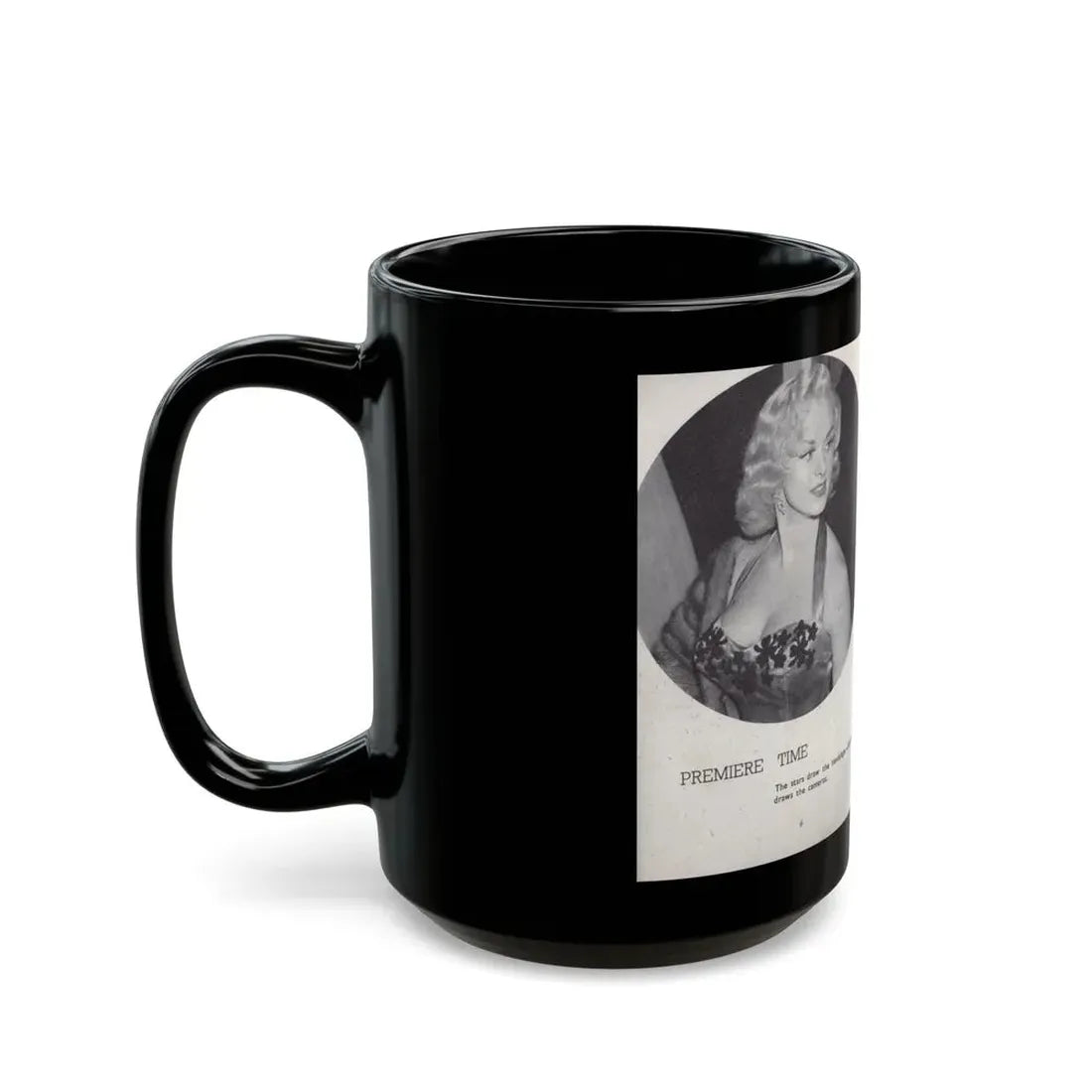 Norma Sykes #138 - 66 PHOTOGRAPHS OF Sabrina U.K. Pocket Mag. Pages 6 & 7 (Vintage Female Icon) Black Coffee Mug - Go Mug Yourself