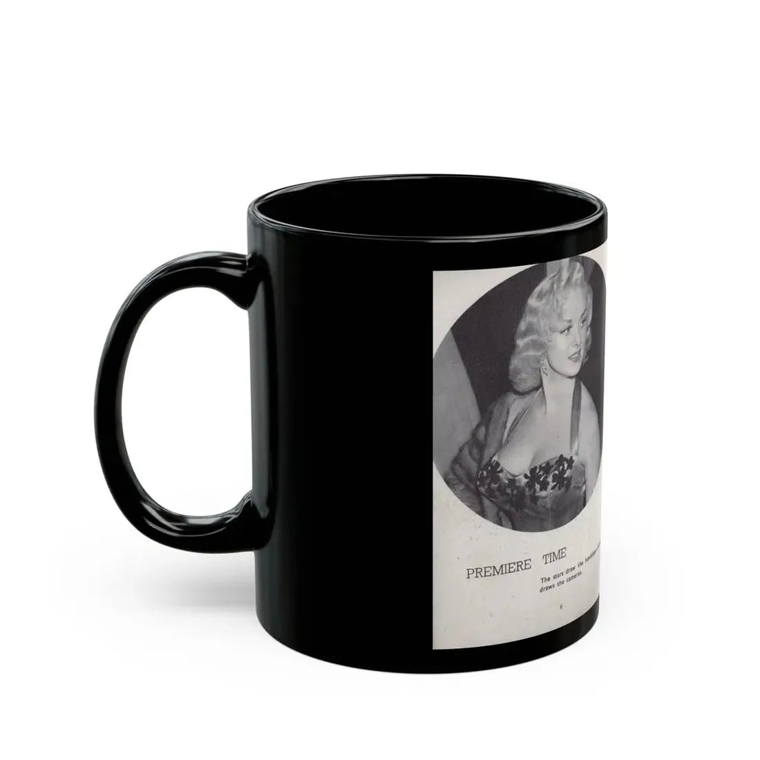 Norma Sykes #138 - 66 PHOTOGRAPHS OF Sabrina U.K. Pocket Mag. Pages 6 & 7 (Vintage Female Icon) Black Coffee Mug - Go Mug Yourself