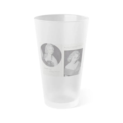 Norma Sykes #138 - 66 PHOTOGRAPHS OF Sabrina U.K. Pocket Mag. Pages 6 & 7 (Vintage Female Icon) Frosted Pint Glass 16oz 16oz Frosted - Go Mug Yourself