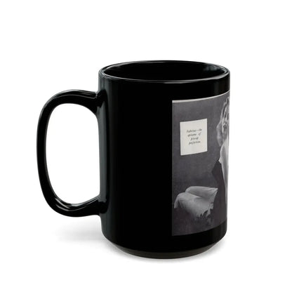 Norma Sykes #139 - 66 PHOTOGRAPHS OF Sabrina U.K. Pocket Mag. Pages 8 & 9 (Vintage Female Icon) Black Coffee Mug - Go Mug Yourself