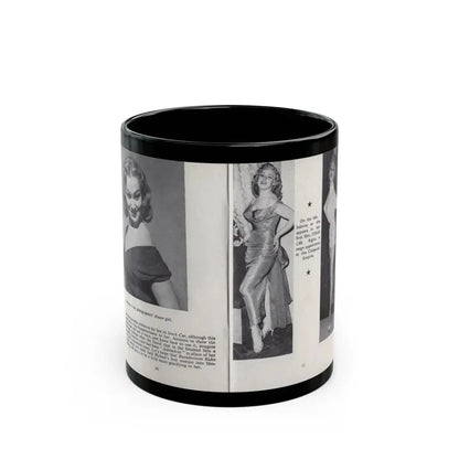 Norma Sykes #140 - 66 PHOTOGRAPHS OF Sabrina U.K. Pocket Mag. Pages 10 & 11 (Vintage Female Icon) Black Coffee Mug 11oz - Go Mug Yourself