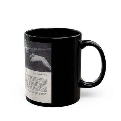 Norma Sykes #141 - 66 PHOTOGRAPHS OF Sabrina U.K. Pocket Mag. Pages 12 & 13 (Vintage Female Icon) Black Coffee Mug - Go Mug Yourself