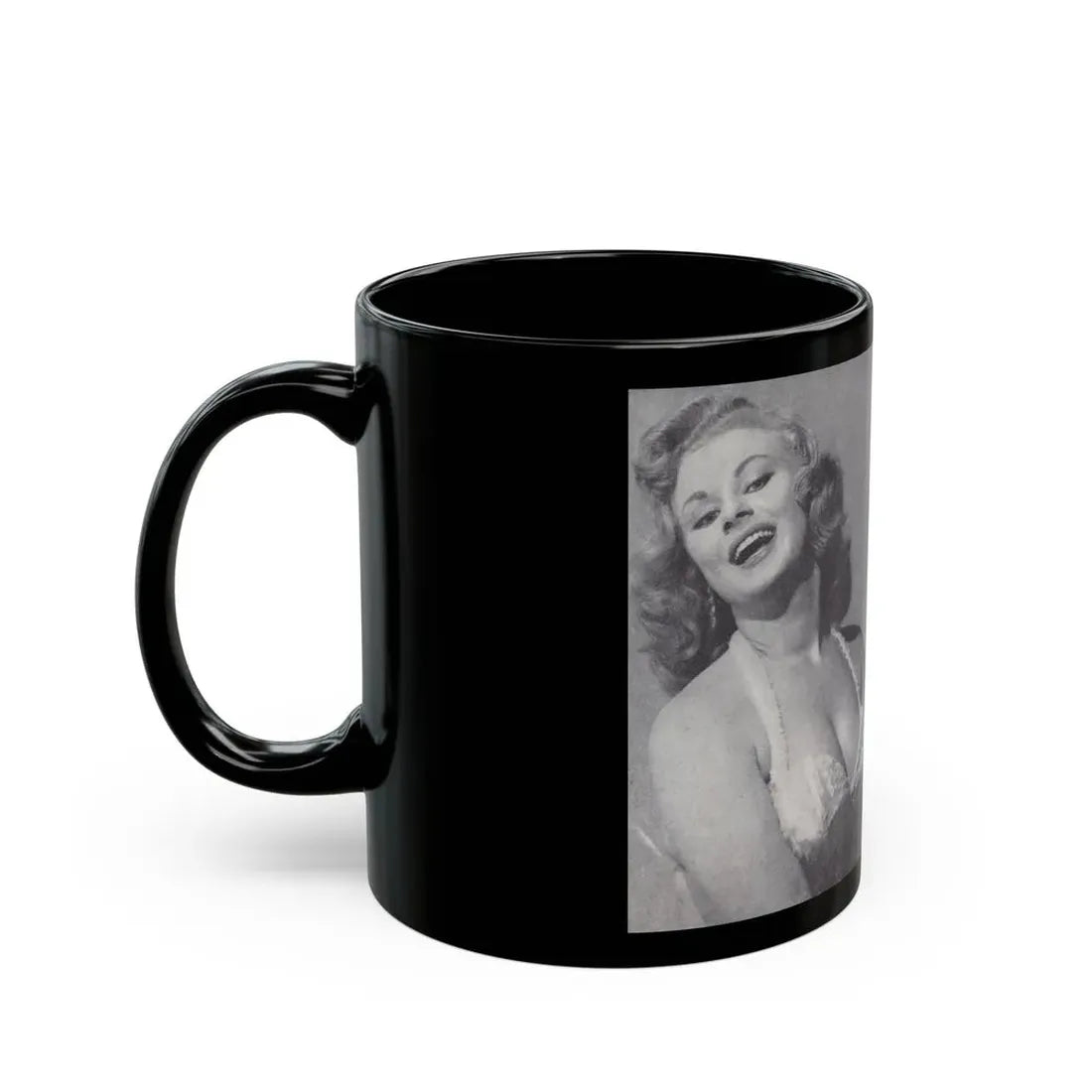 Norma Sykes #141 - 66 PHOTOGRAPHS OF Sabrina U.K. Pocket Mag. Pages 12 & 13 (Vintage Female Icon) Black Coffee Mug - Go Mug Yourself