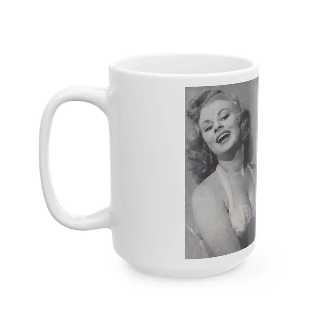 Norma Sykes #141 - 66 PHOTOGRAPHS OF Sabrina U.K. Pocket Mag. Pages 12 & 13 (Vintage Female Icon) White Coffee Mug - Go Mug Yourself