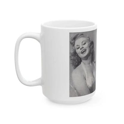 Norma Sykes #141 - 66 PHOTOGRAPHS OF Sabrina U.K. Pocket Mag. Pages 12 & 13 (Vintage Female Icon) White Coffee Mug - Go Mug Yourself