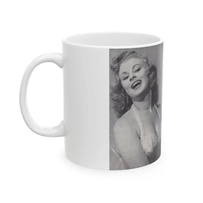 Norma Sykes #141 - 66 PHOTOGRAPHS OF Sabrina U.K. Pocket Mag. Pages 12 & 13 (Vintage Female Icon) White Coffee Mug - Go Mug Yourself