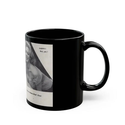Norma Sykes #143 - 66 PHOTOGRAPHS OF Sabrina U.K. Pocket Mag. Pages 16 & 17 (Vintage Female Icon) Black Coffee Mug - Go Mug Yourself