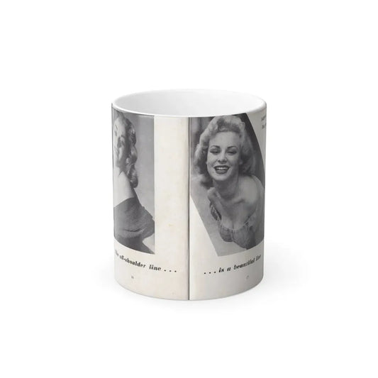 Norma Sykes #143 - 66 PHOTOGRAPHS OF Sabrina U.K. Pocket Mag. Pages 16 & 17 (Vintage Female Icon) Color Changing Mug 11oz 11oz - Go Mug Yourself