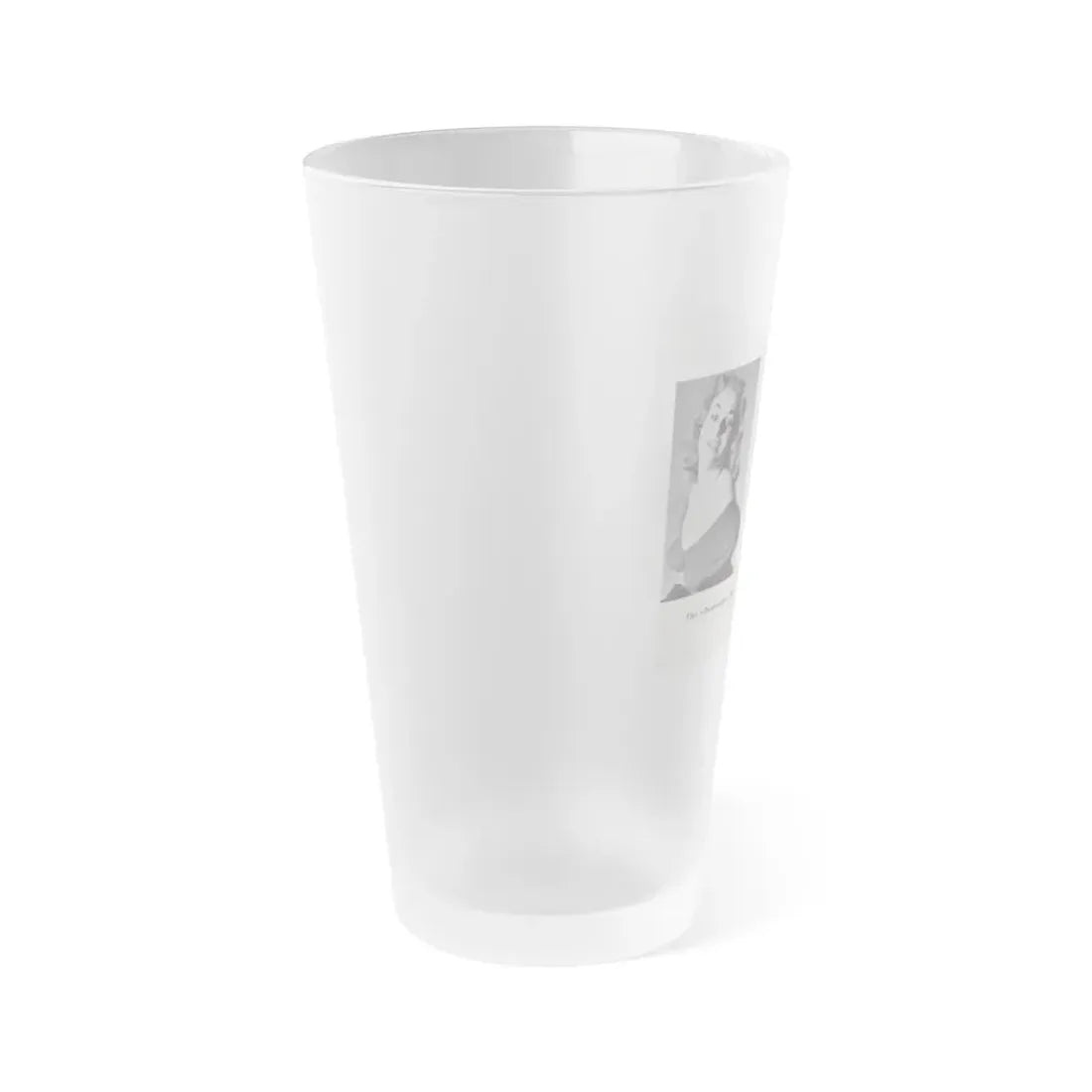 Norma Sykes #143 - 66 PHOTOGRAPHS OF Sabrina U.K. Pocket Mag. Pages 16 & 17 (Vintage Female Icon) Frosted Pint Glass 16oz - Go Mug Yourself