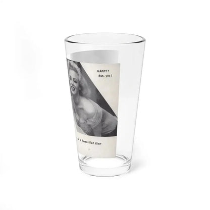 Norma Sykes #143 - 66 PHOTOGRAPHS OF Sabrina U.K. Pocket Mag. Pages 16 & 17 (Vintage Female Icon) Pint Glass 16oz - Go Mug Yourself