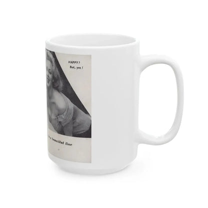 Norma Sykes #143 - 66 PHOTOGRAPHS OF Sabrina U.K. Pocket Mag. Pages 16 & 17 (Vintage Female Icon) White Coffee Mug - Go Mug Yourself