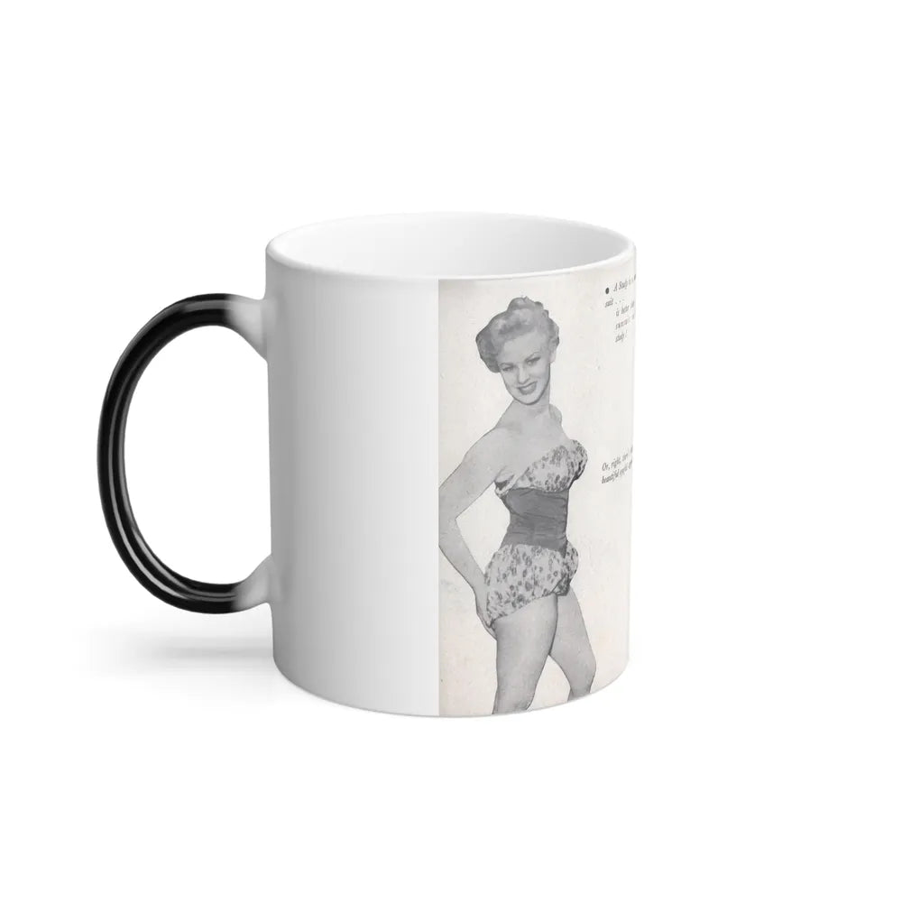 Norma Sykes #144 - 66 PHOTOGRAPHS OF Sabrina U.K. Pocket Mag. Pages 18 & 19 (Vintage Female Icons) Color Changing Mug 11oz-Go Mug Yourself