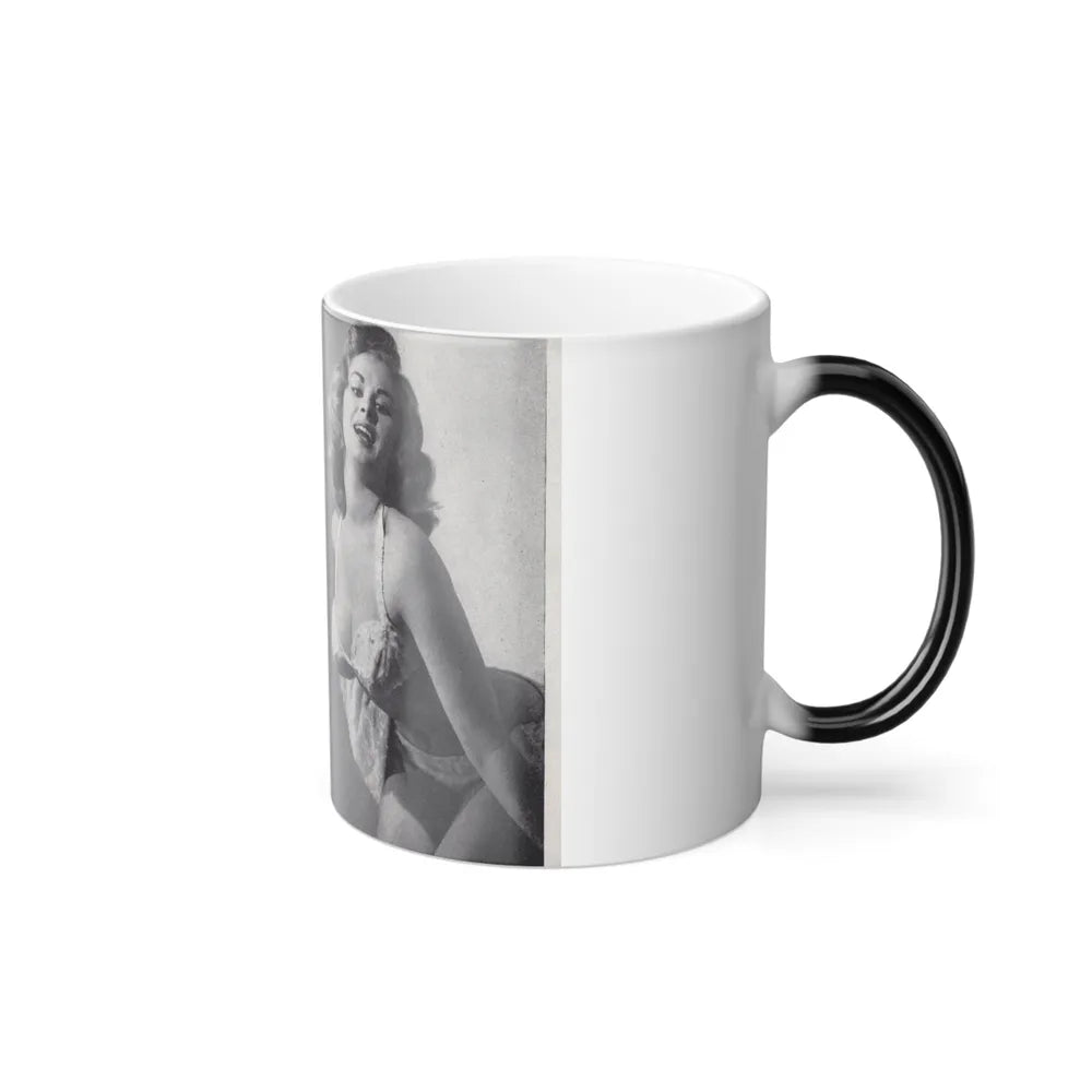 Norma Sykes #144 - 66 PHOTOGRAPHS OF Sabrina U.K. Pocket Mag. Pages 18 & 19 (Vintage Female Icons) Color Changing Mug 11oz-Go Mug Yourself