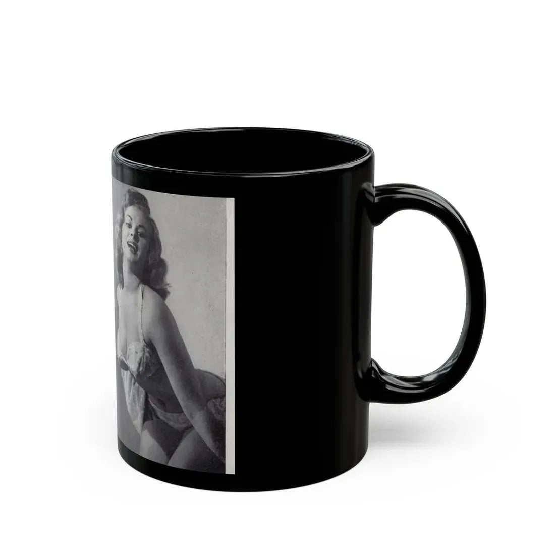 Norma Sykes #144 - 66 PHOTOGRAPHS OF Sabrina U.K. Pocket Mag. Pages 18 & 19 (Vintage Female Icon) Black Coffee Mug - Go Mug Yourself