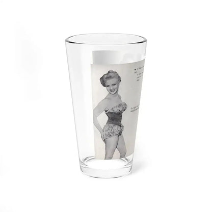 Norma Sykes #144 - 66 PHOTOGRAPHS OF Sabrina U.K. Pocket Mag. Pages 18 & 19 (Vintage Female Icon) Pint Glass 16oz - Go Mug Yourself