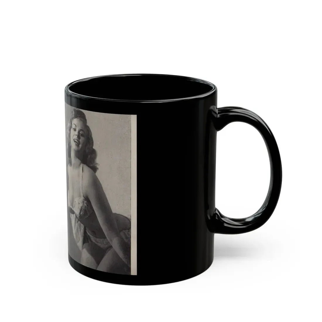 Norma Sykes #145 - Scanned Mag. 66 Photos (Vintage Female Icon) Black Coffee Mug - Go Mug Yourself