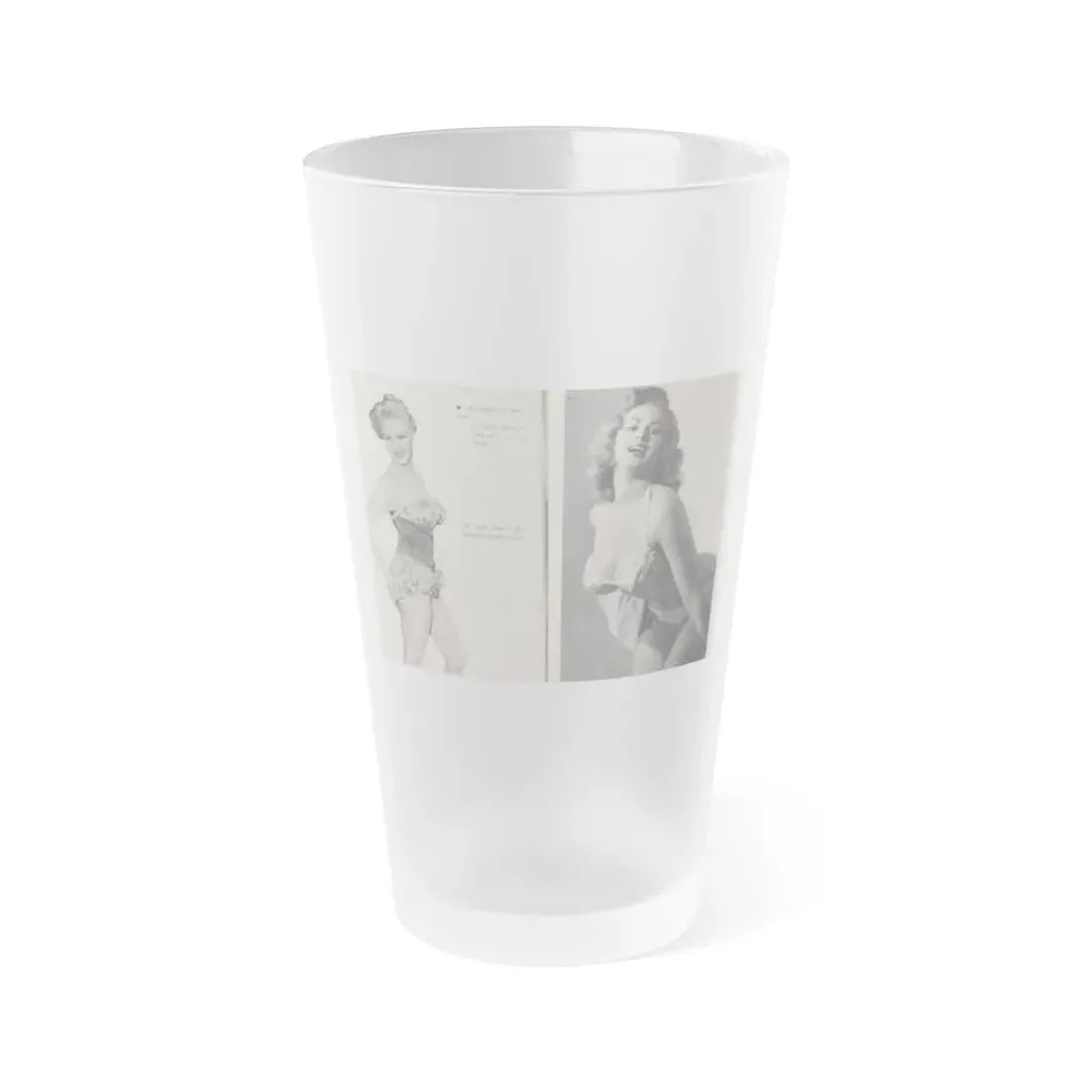 Norma Sykes #145 - Scanned Mag. 66 Photos (Vintage Female Icon) Frosted Pint Glass 16oz 16oz Frosted - Go Mug Yourself