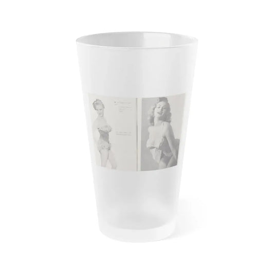 Norma Sykes #145 - Scanned Mag. 66 Photos (Vintage Female Icon) Frosted Pint Glass 16oz 16oz Frosted - Go Mug Yourself