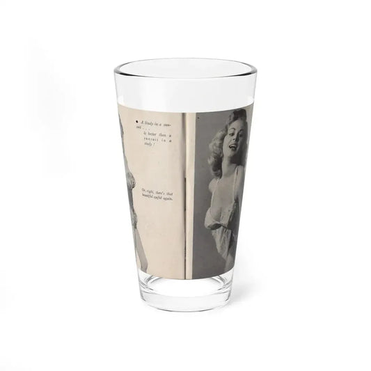 Norma Sykes #145 - Scanned Mag. 66 Photos (Vintage Female Icon) Pint Glass 16oz 16oz - Go Mug Yourself