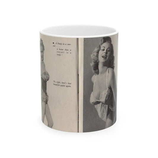 Norma Sykes #145 - Scanned Mag. 66 Photos (Vintage Female Icon) White Coffee Mug 11oz - Go Mug Yourself