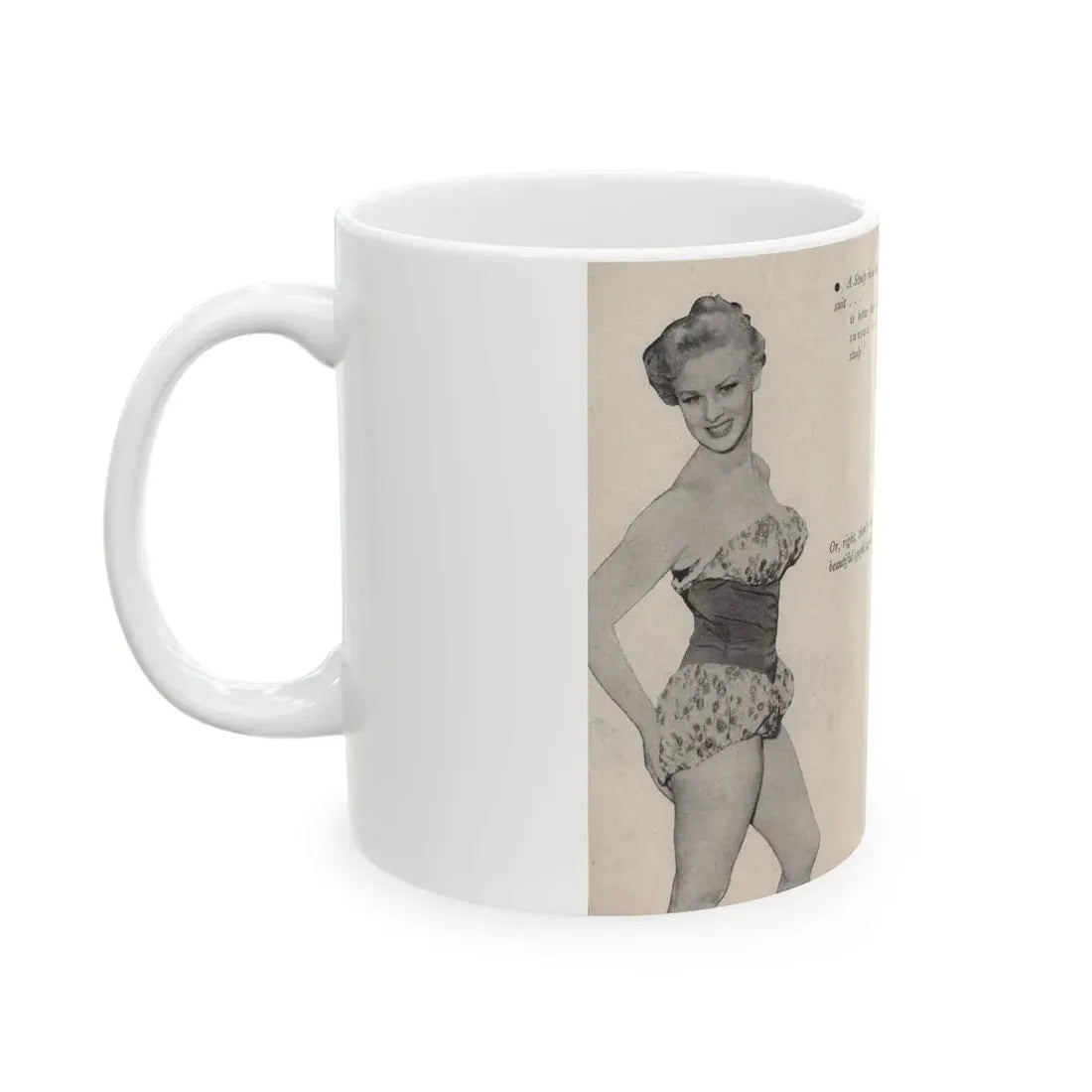 Norma Sykes #145 - Scanned Mag. 66 Photos (Vintage Female Icon) White Coffee Mug - Go Mug Yourself
