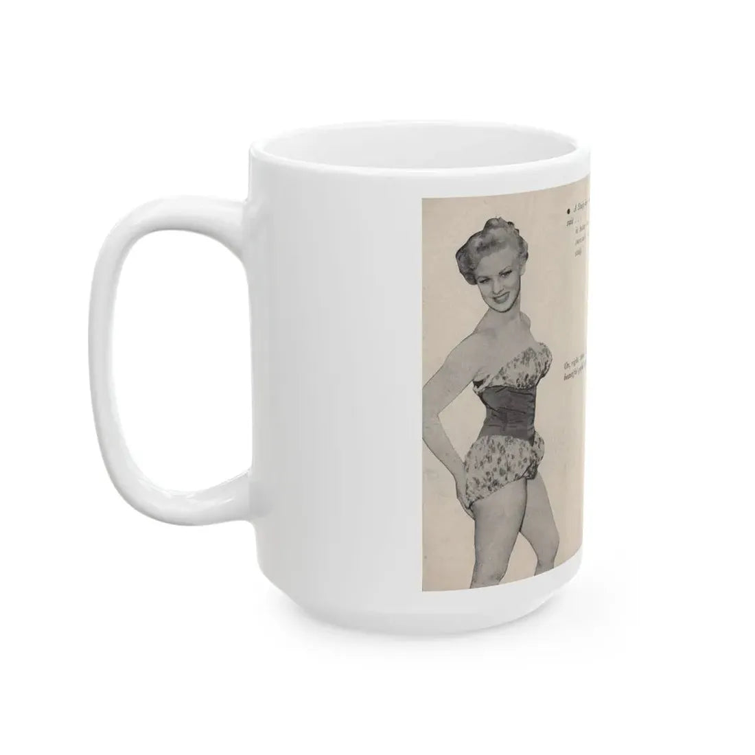 Norma Sykes #145 - Scanned Mag. 66 Photos (Vintage Female Icon) White Coffee Mug - Go Mug Yourself