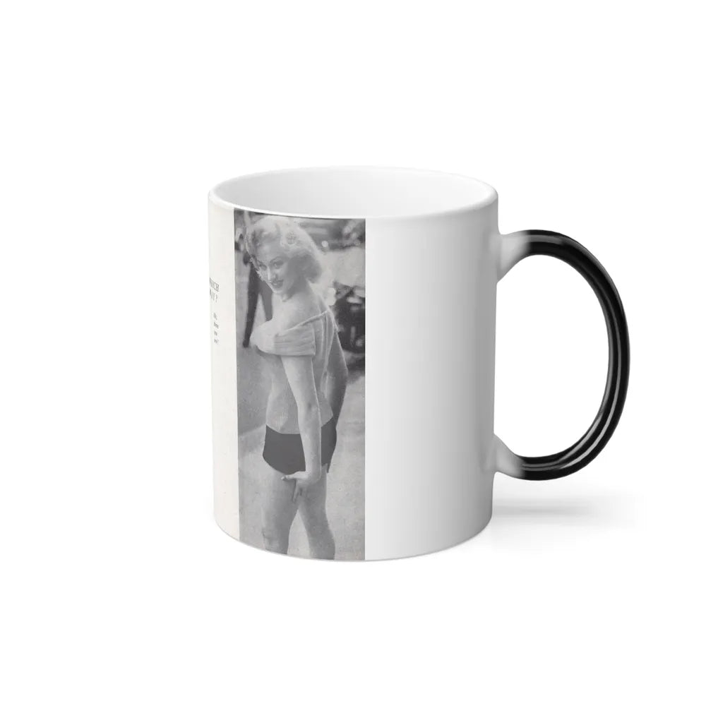 Norma Sykes #146 - 66 PHOTOGRAPHS OF Sabrina U.K. Pocket Mag. Pages 22 & 23 (Vintage Female Icons) Color Changing Mug 11oz-Go Mug Yourself