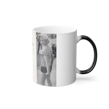 Norma Sykes #146 - 66 PHOTOGRAPHS OF Sabrina U.K. Pocket Mag. Pages 22 & 23 (Vintage Female Icons) Color Changing Mug 11oz-Go Mug Yourself