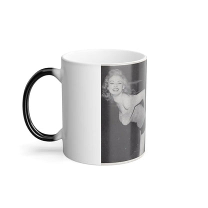 Norma Sykes #147 - 66 PHOTOGRAPHS OF Sabrina U.K. Pocket Mag. Pages 24 & 25 (Vintage Female Icons) Color Changing Mug 11oz-Go Mug Yourself