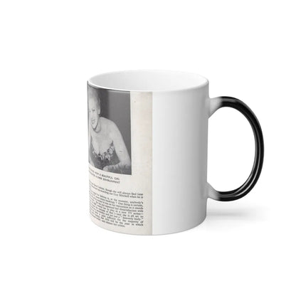 Norma Sykes #147 - 66 PHOTOGRAPHS OF Sabrina U.K. Pocket Mag. Pages 24 & 25 (Vintage Female Icons) Color Changing Mug 11oz-Go Mug Yourself