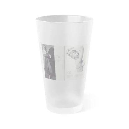 Norma Sykes #148 - 66 PHOTOGRAPHS OF Sabrina U.K. Pocket Mag. Pages 26 & 27 (Vintage Female Icon) Frosted Pint Glass 16oz 16oz Frosted - Go Mug Yourself