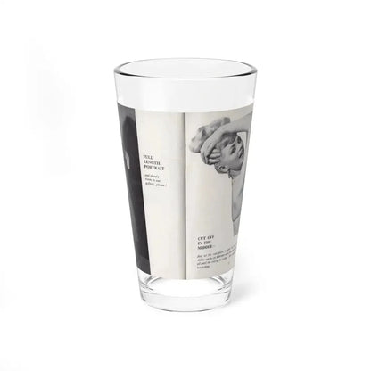 Norma Sykes #148 - 66 PHOTOGRAPHS OF Sabrina U.K. Pocket Mag. Pages 26 & 27 (Vintage Female Icon) Pint Glass 16oz 16oz - Go Mug Yourself