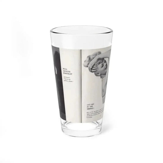 Norma Sykes #148 - 66 PHOTOGRAPHS OF Sabrina U.K. Pocket Mag. Pages 26 & 27 (Vintage Female Icon) Pint Glass 16oz 16oz - Go Mug Yourself